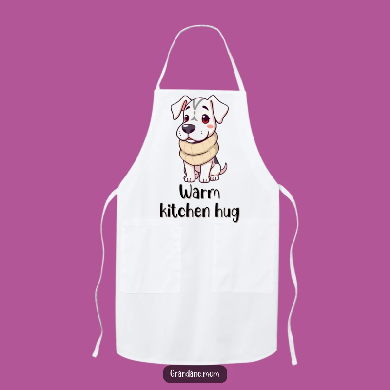 Funny Warm Grand Dane Apron: Cozy Kitchen Gifts for Dog Lovers