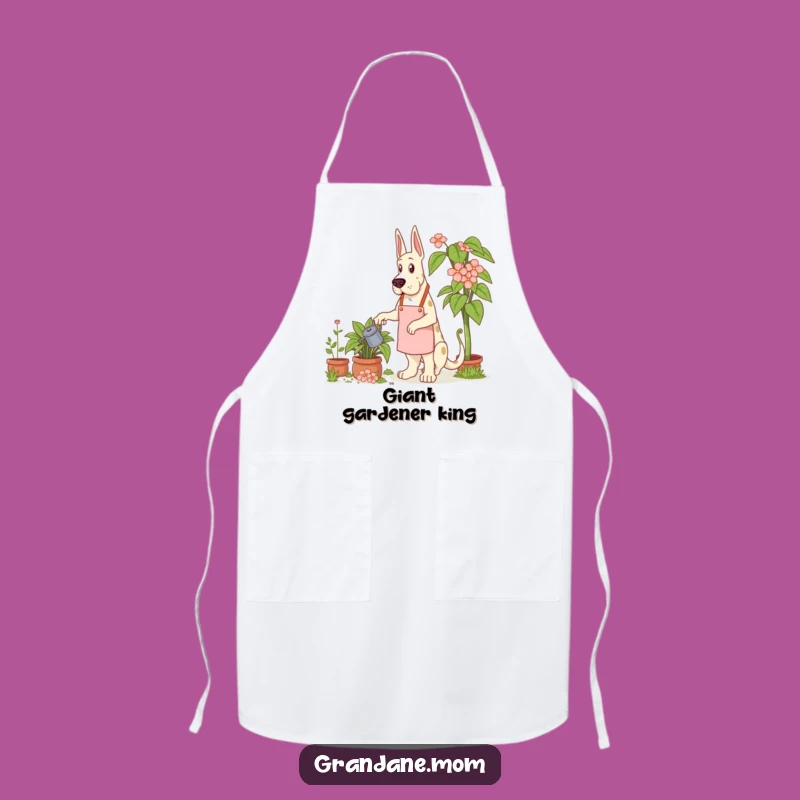 Funny Grand Dane Gardener Apron: Giant Plant Care for the Kitchen - A Perfect Funny Gift!