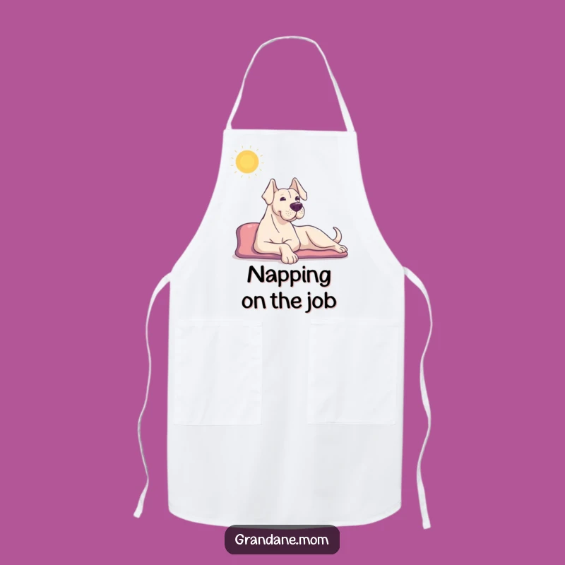 Funny Grand Dane Apron: Sun Stretch Kitchen Style, Practical Funny Gift for Cooks