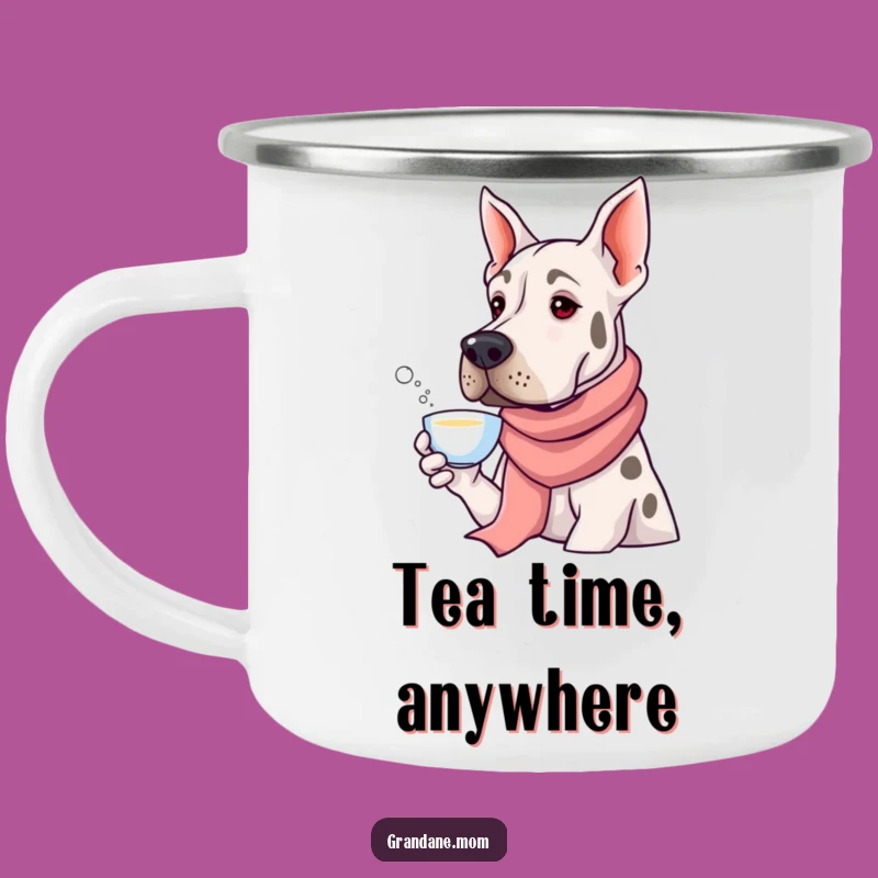 Funny Grand Dane Camping Mug - Durable & Humorous Dog Lover Outdoor Gift