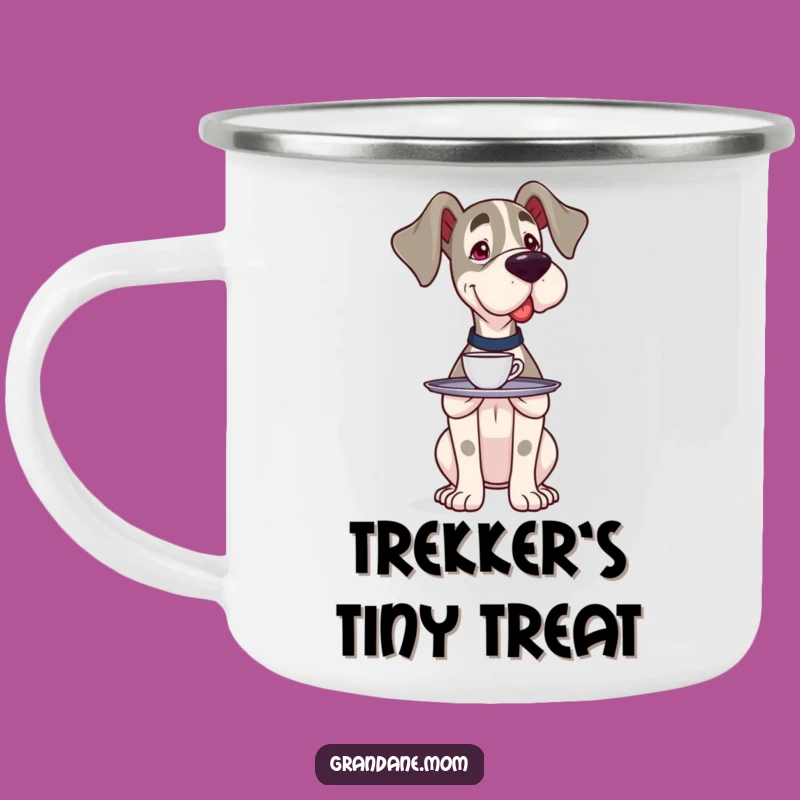 Balanced Funny Grand Dane Server Camping Mug: Careful Sips Outdoors - Great Dog Lover Gift