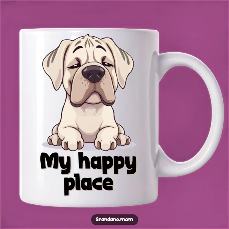 Funny Grand Dane Mug: Contented Sighing Dog, Perfect Relaxing Gift for Dane Lovers