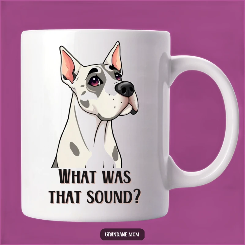 Funny Grand Dane Mug: Curious Head Tilt, The Ultimate Funny Gift for Attentive Dog Lovers