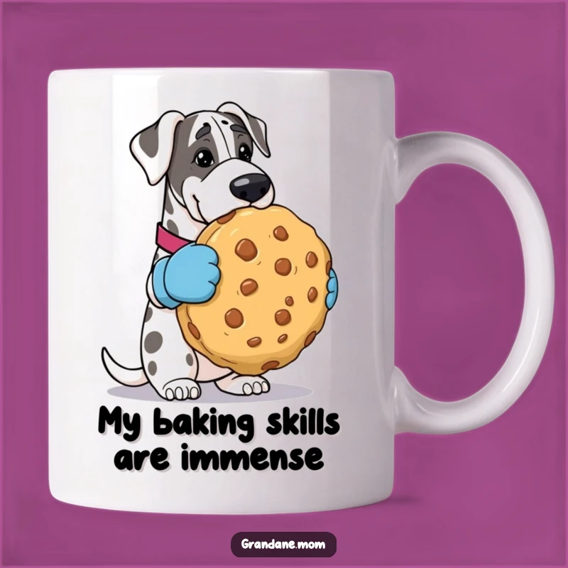 Funny Grand Dane Oven Mitts Cookie Mug - A Hilarious Treat Holding Gift
