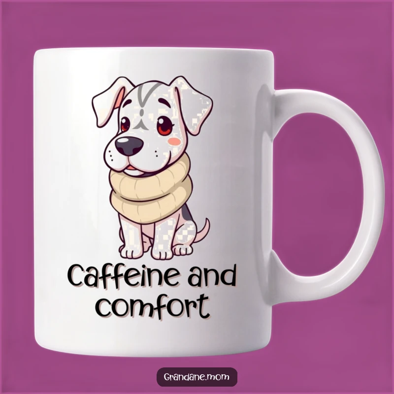 Funny Warm Grand Dane Mug: Cozy Dog Gifts for Cold Weather Enthusiasts
