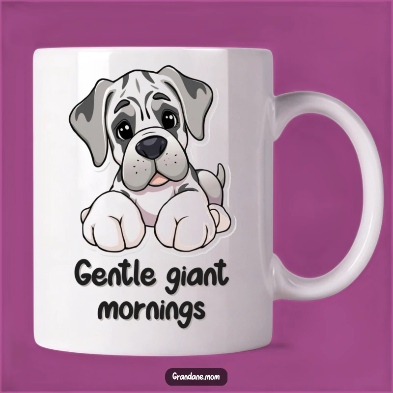 Funny Giant Paws Grand Dane Toy Mug - Gentle Giant Humor Gift for Dog Lovers