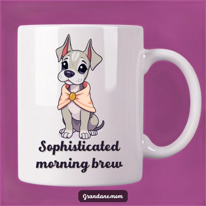 Funny Poised Dane Mug: Sophisticated Charm, The Perfect Funny Gift