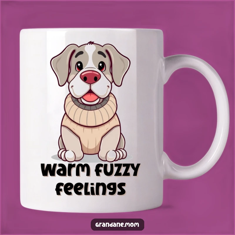 Funny Cozy Grand Dane Mug: Warm and Whimsical Canine Comfort!