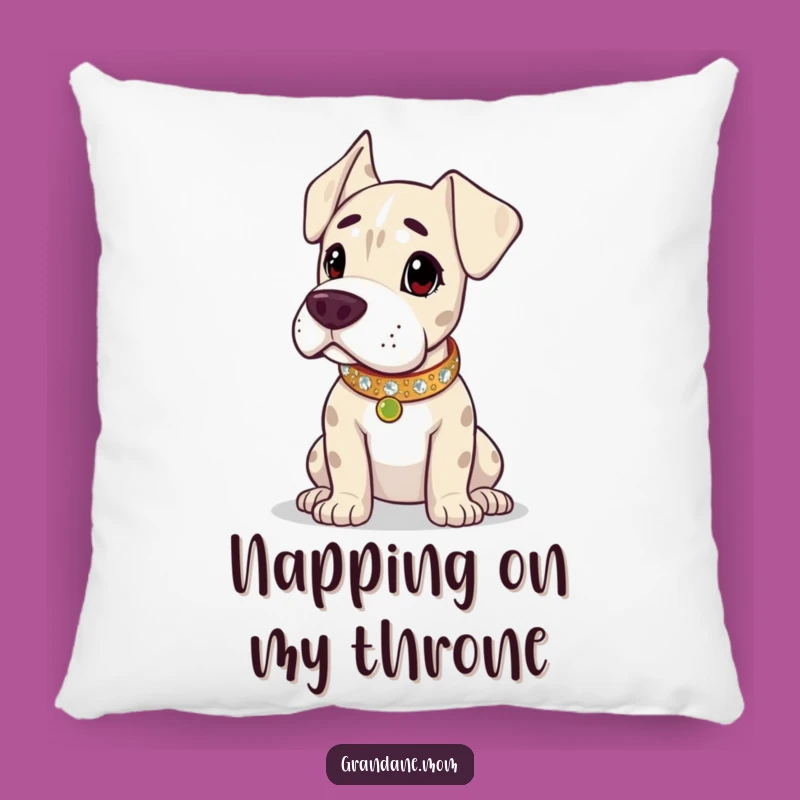 Funny Grand Dane Sparkling Collar Pillow - Comfy & Royal Home Decor