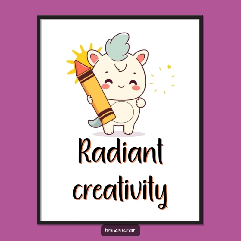 Funny Daniff Artist Digital Art: Instant Cheerful Sun Drawing Decor