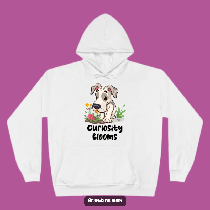 Cozy Funny Grand Dane Hoodie: Garden Snuffler, Warm Explorer Dog Lover Gift