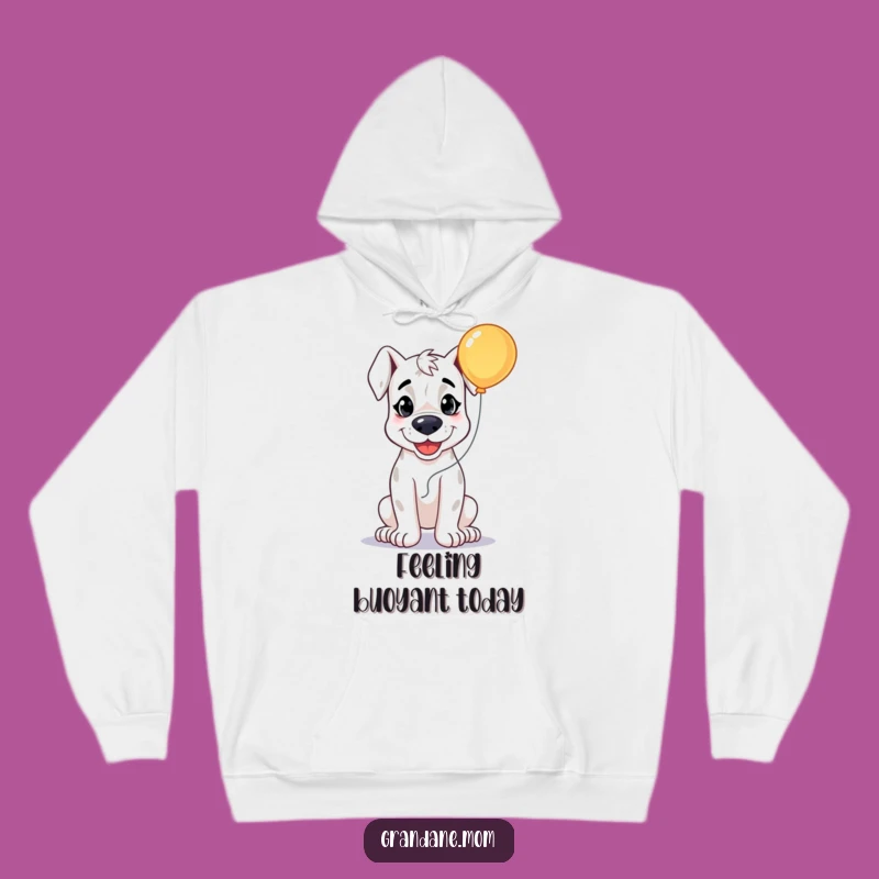 Funny Grand Dane Happy Hoodie: Cozy Balloon Dog Gift for Cheer