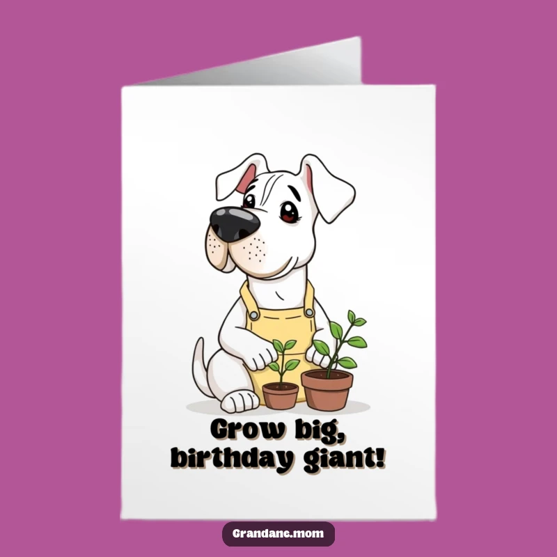 Free Printable Grand Dane Gardener Card: Sweet DIY Birthday Card for Plant Lovers!