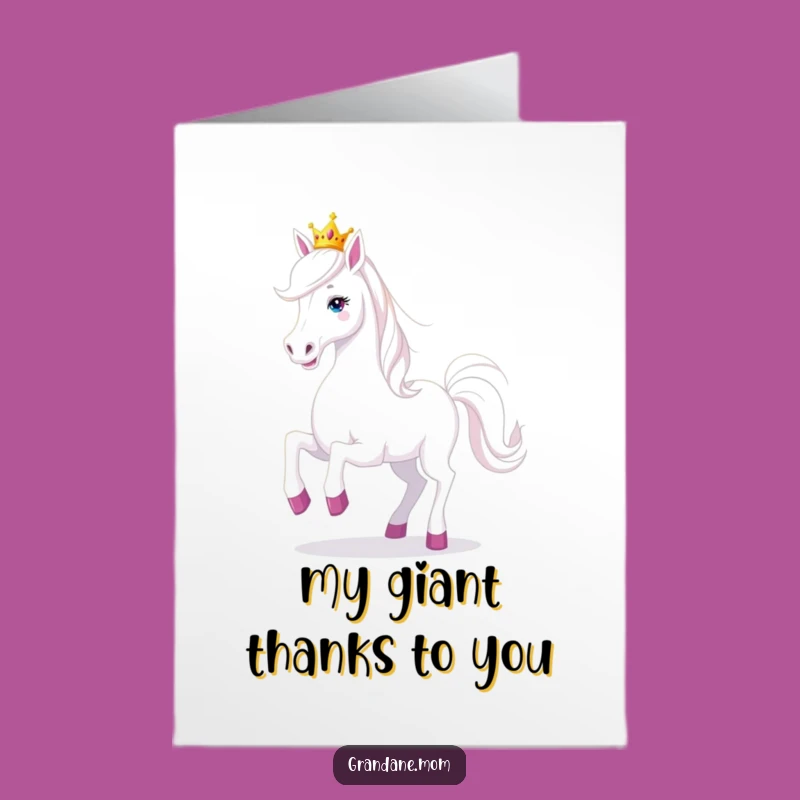 Free Printable Thank You Card: Playful Grand Dane Tiara Funny Dog