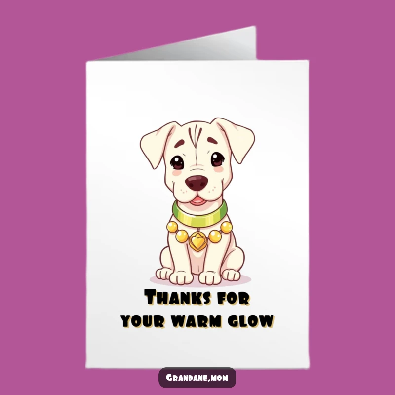 Free Printable Grand Dane Radiant Thank You Card: Heartfelt DIY Appreciation!