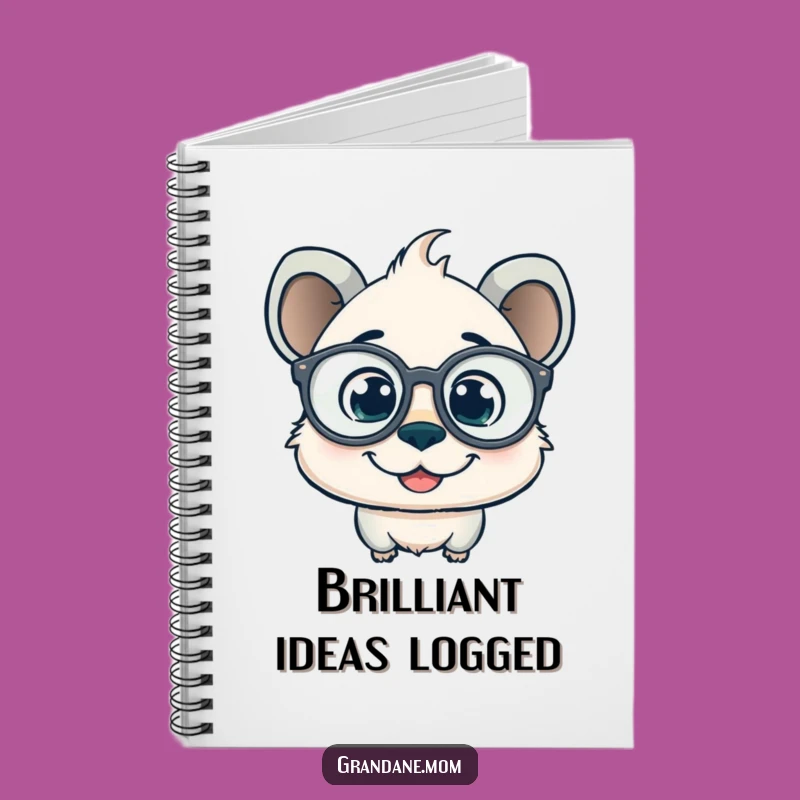 Funny Daniff Spectacles Notebook - Curious Scholar's Journal Gift