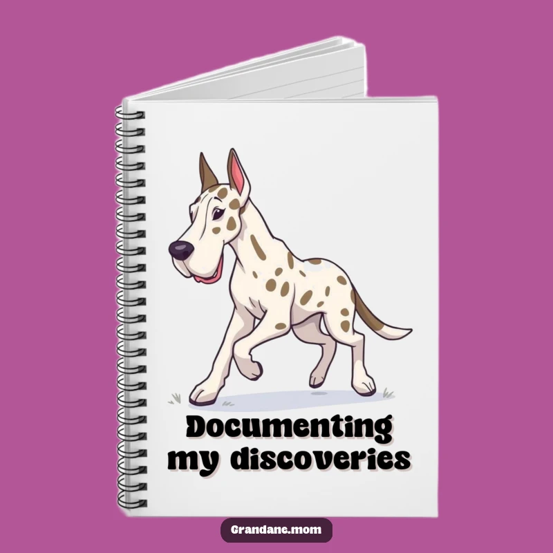 Funny Grand Dane Notebook: Chart Your Adventures, Ideal Funny Gift for Explorers
