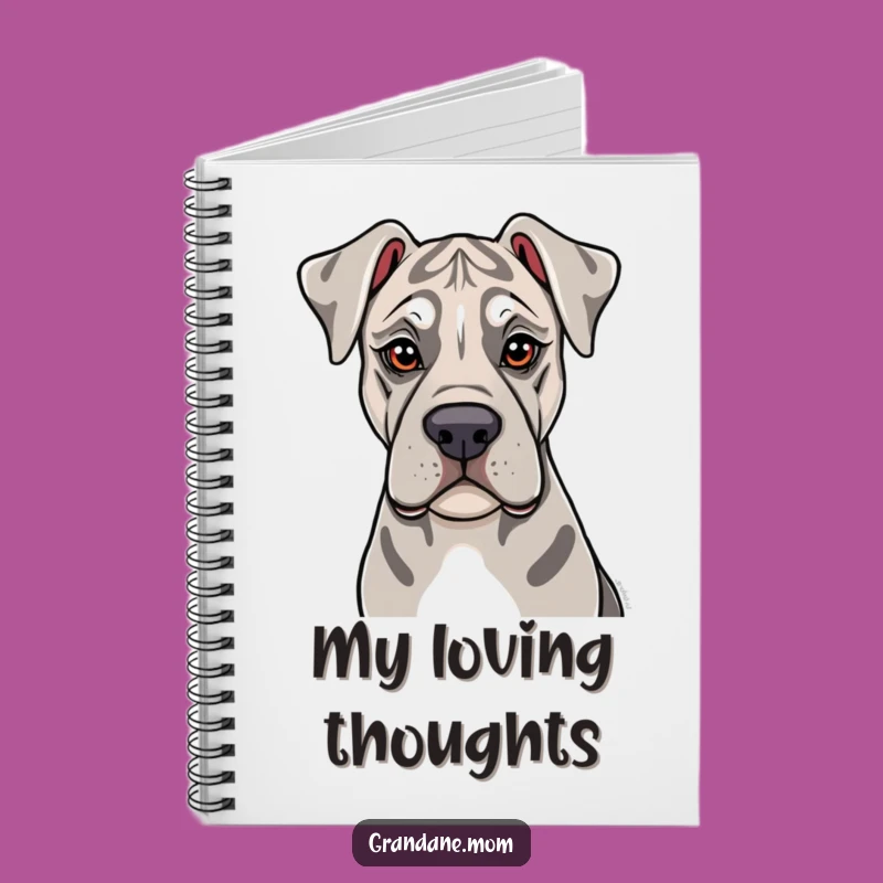 Funny Soulful Grand Dane Notebook: Gentle Lick Journal for Sweet Thoughts