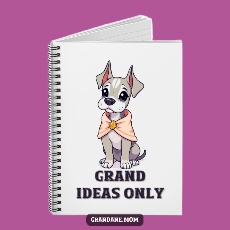 Funny Poised Dane Notebook: Jot Down Elegance, The Perfect Funny Gift