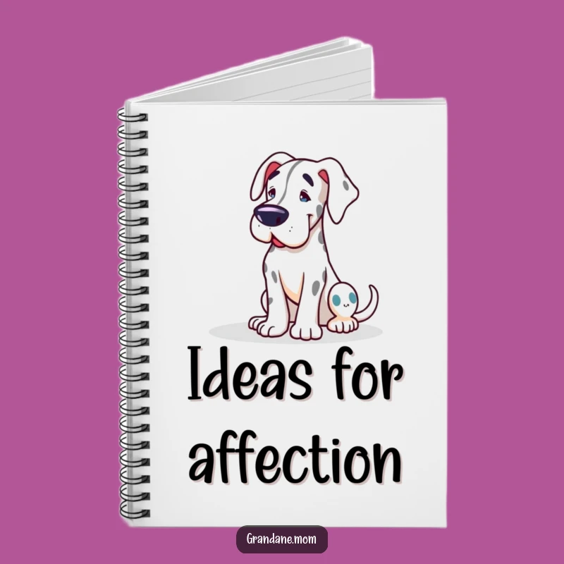 Funny Grand Dane Notebook: Gentle Lean Ideas, Perfect Funny Gift for Writers