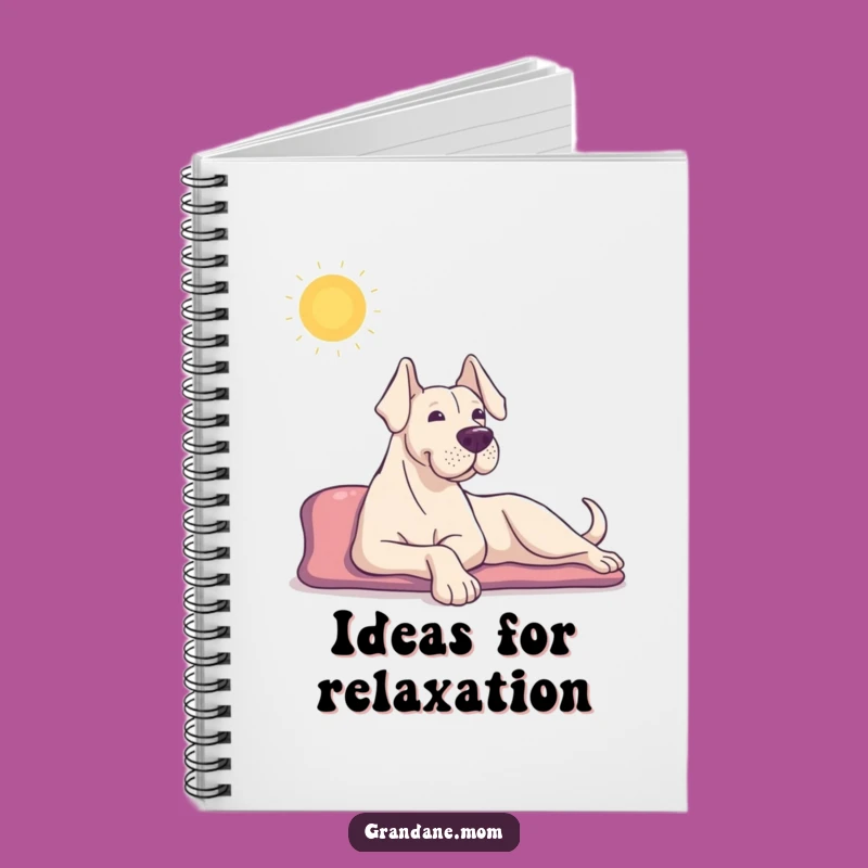 Funny Grand Dane Notebook: Sun Stretch Ideas, Perfect Funny Gift for Dreamers