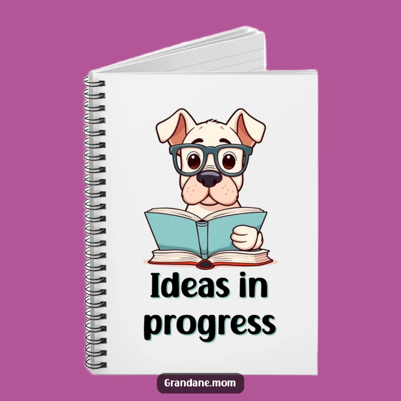 Funny Grand Dane Reader Notebook: Jot Down Brilliant Ideas - A Perfect Funny Gift!