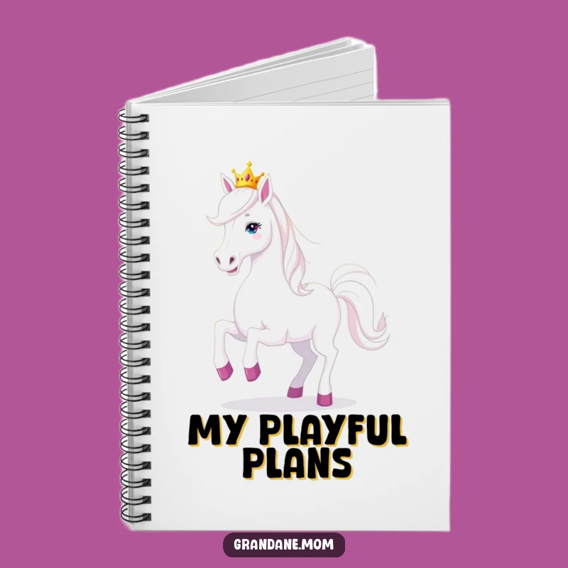 Funny Prancing Grand Dane Notebook - Journal Your Playful Thoughts Gift