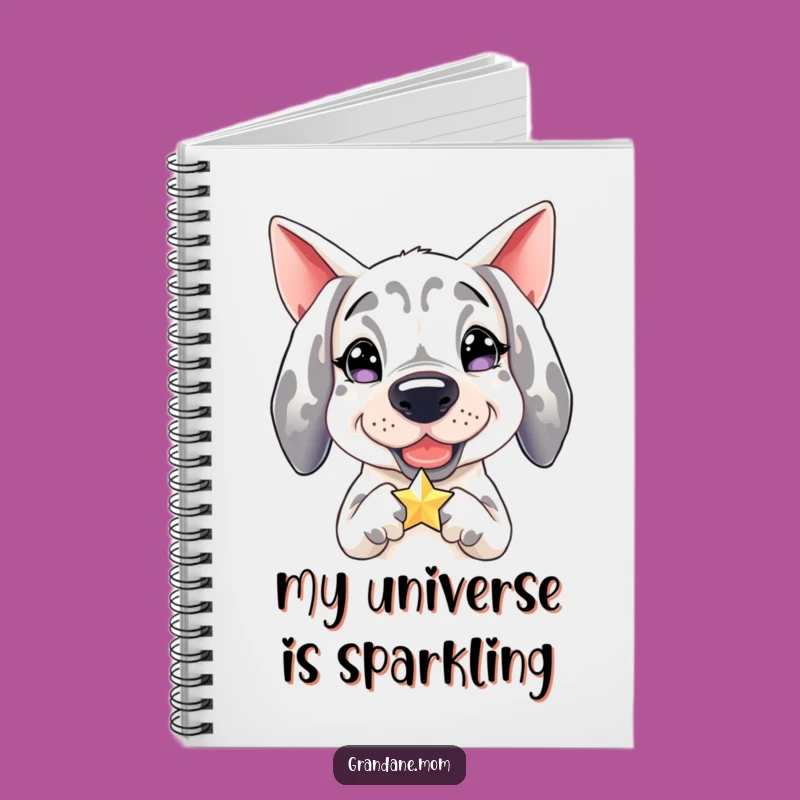 Funny Grand Dane Notebook: Star Keeper, Journal for Dog Lovers Gift