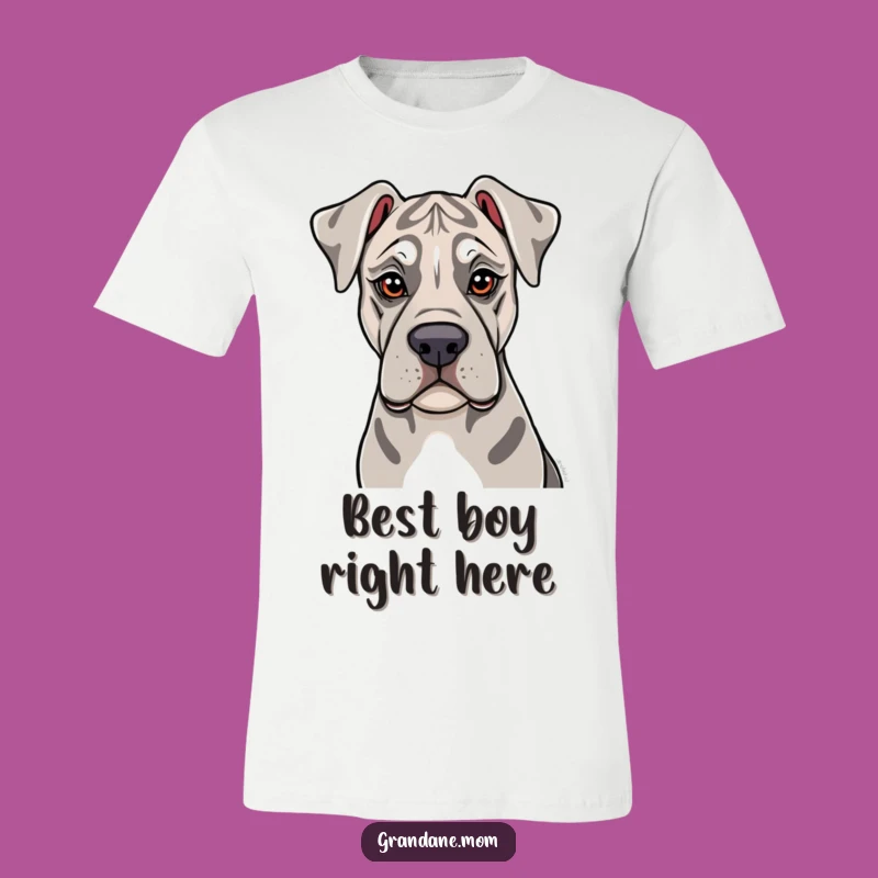 Funny Soulful Grand Dane T-Shirt: Gentle Lick Tee - Heartwarming Dog Gift