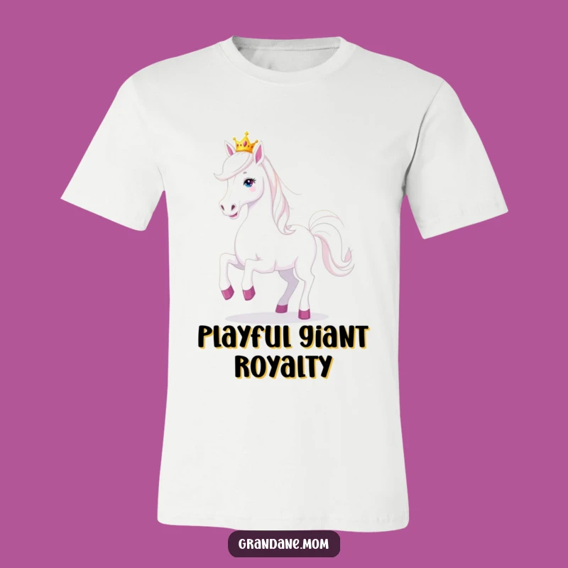 Funny Prancing Grand Dane T-Shirt - Playful Royal Dog Funny Gift Tee