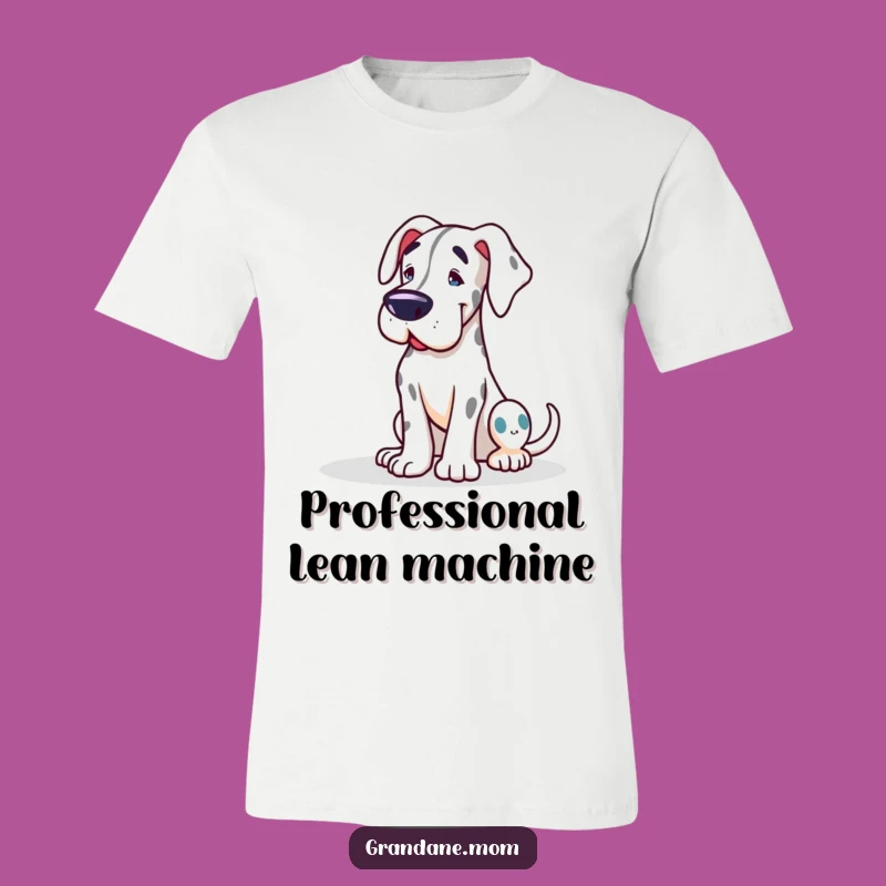 Funny Grand Dane T-Shirt: Affectionate Lean, Awesome Funny Gift for Dog Enthusiasts