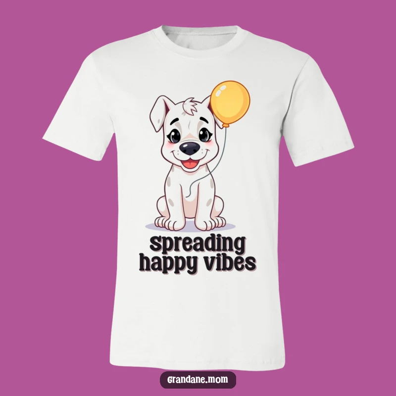 Funny Grand Dane Joyful T-Shirt: Happy Balloon Dog Apparel Gift