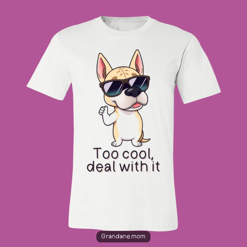 Funny Grand Dane Sunglasses T-Shirt: Suave Pup Style - Ideal Gag Gift for Trendsetters