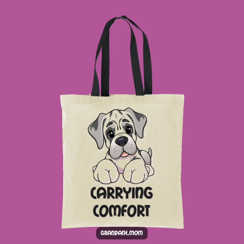 Heartwarming Funny Giant Paws Grand Dane Toy Tote Bag - Gentle Giant Accessory