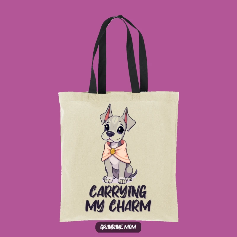 Funny Poised Dane Tote Bag: Carry Class, The Ultimate Funny Gift