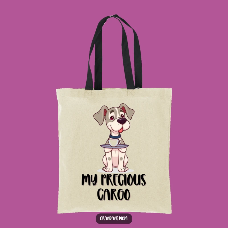 Funny Grand Dane Server Tote Bag: Carry with Care - Practical & Hilarious Dog Gift